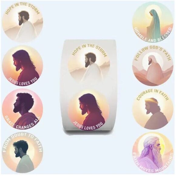 Amazon Other - 500PC Stickers Easter Spring Faith Christian Bible Verse Stickers - Jesus